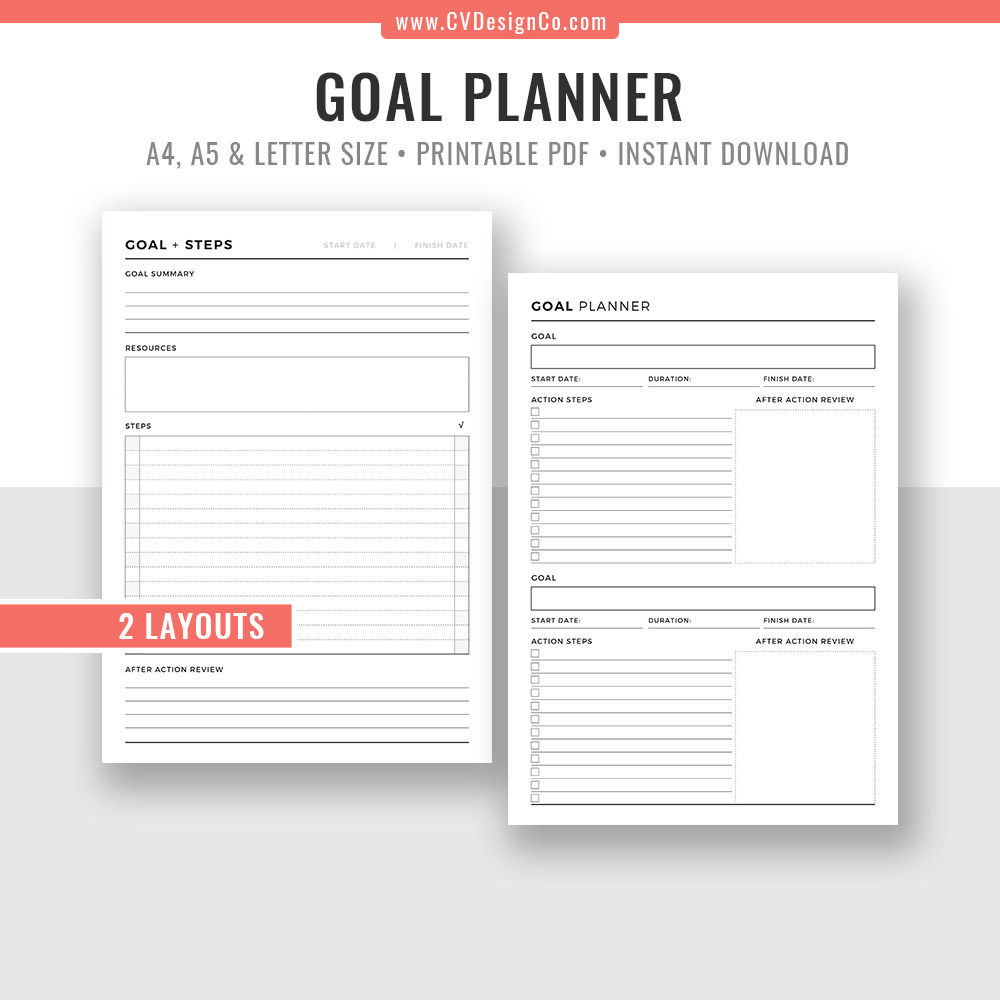 Today, Notes, Goals, Planner Page Marker SVG. Files